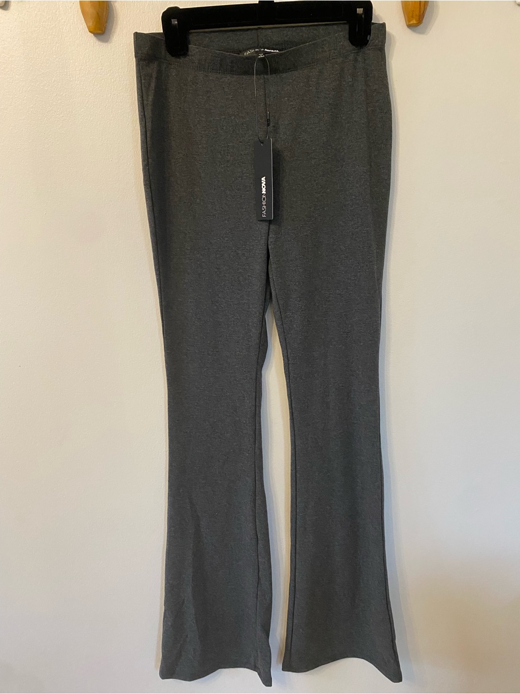 Nwt Fashion Nova Charcoal Adriana Flare Leggings